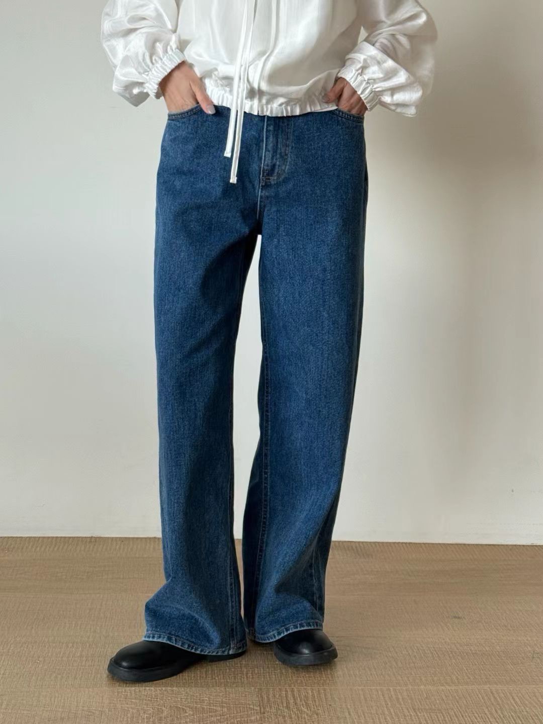 B20.瘦瘦歐膩完美百搭直筒牛仔褲