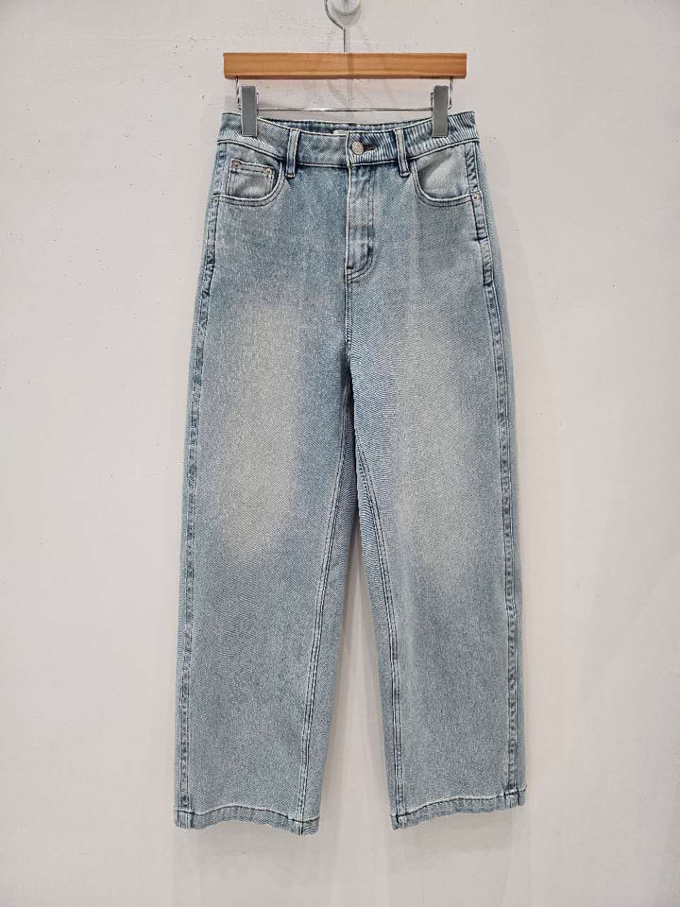 星星家百搭時髦刷色牛仔褲