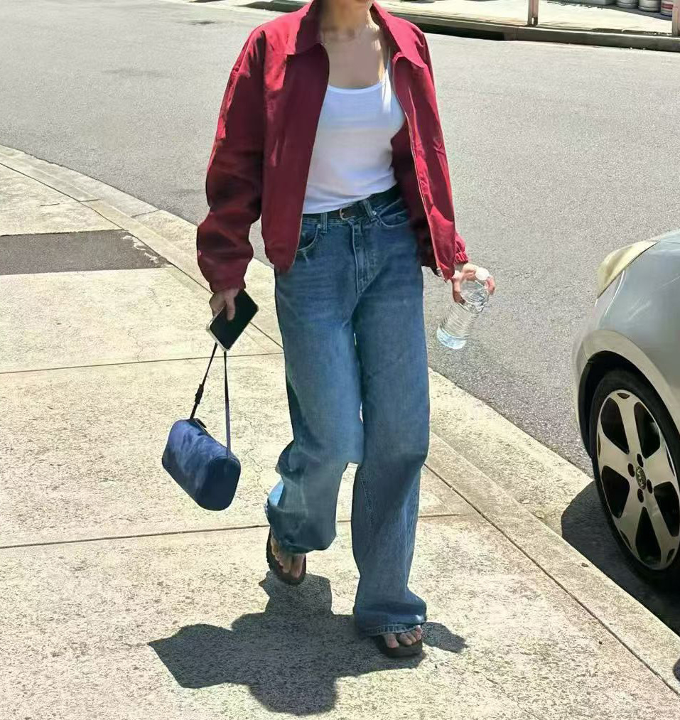 A34.JP家日常穿著刷色牛仔褲