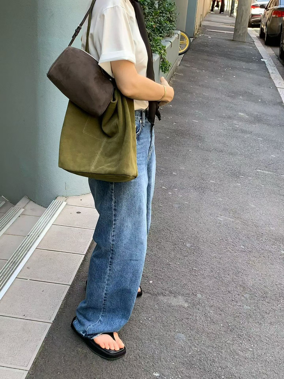 A34.JP家日常穿著刷色牛仔褲