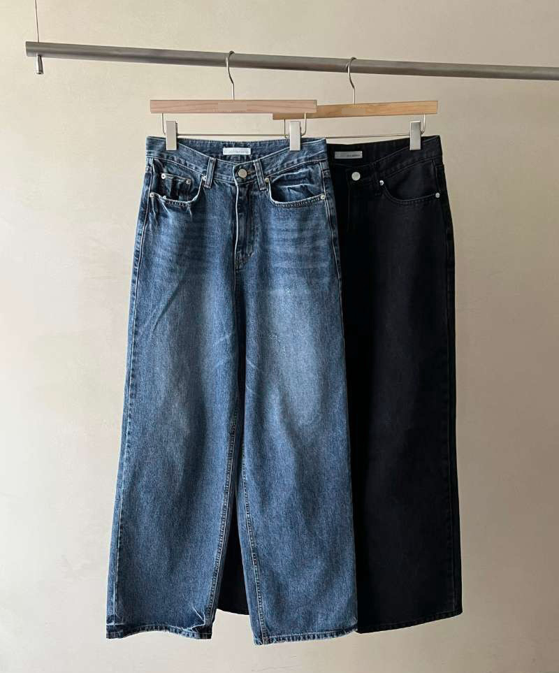 A34.JP家日常穿著刷色牛仔褲