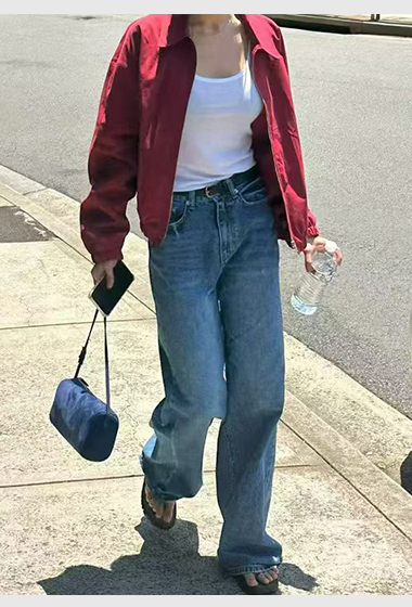 A34.JP家日常穿著刷色牛仔褲