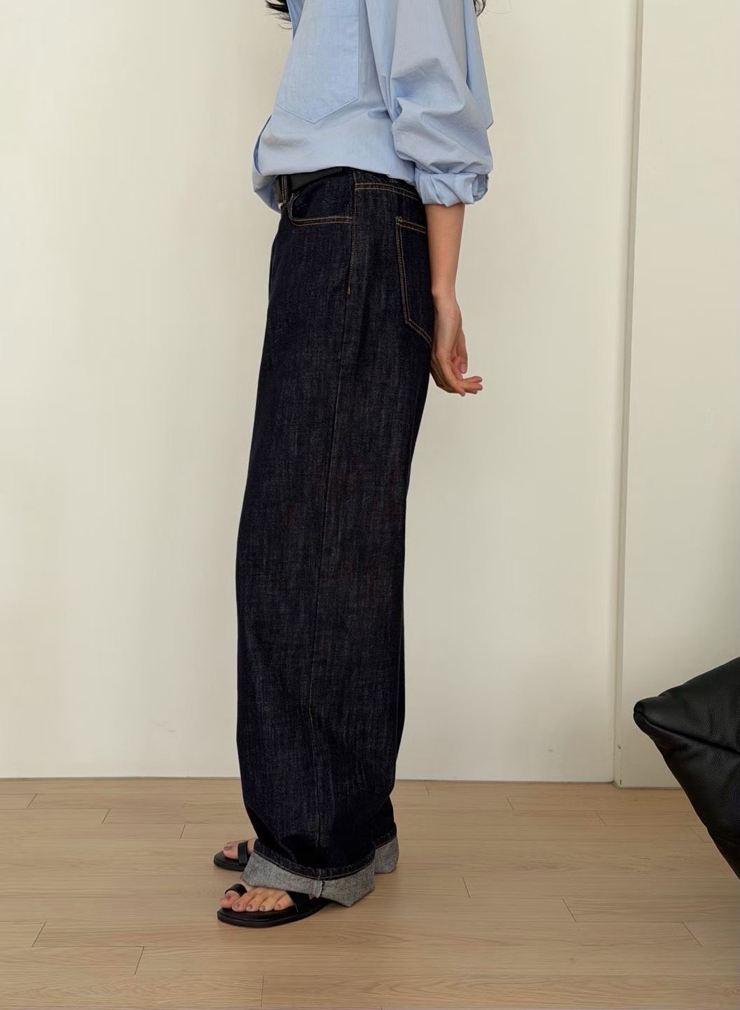 A62.瘦瘦歐膩修身原色牛仔褲