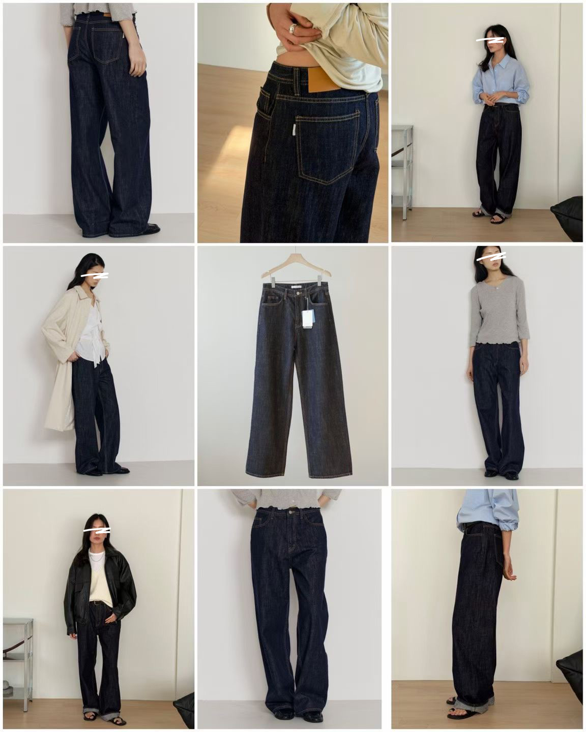 A62.瘦瘦歐膩修身原色牛仔褲