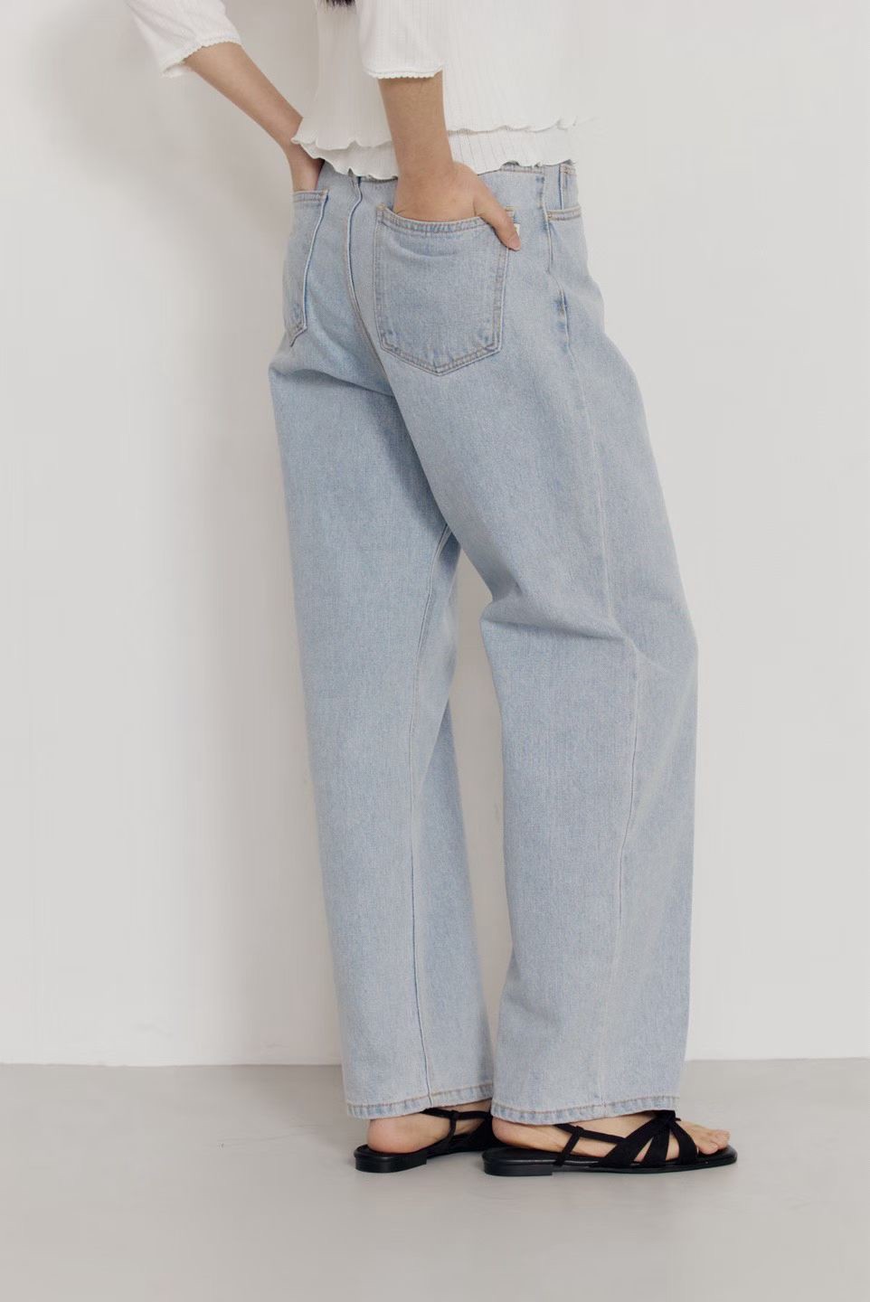 A58.瘦瘦歐膩清爽淺色牛仔褲