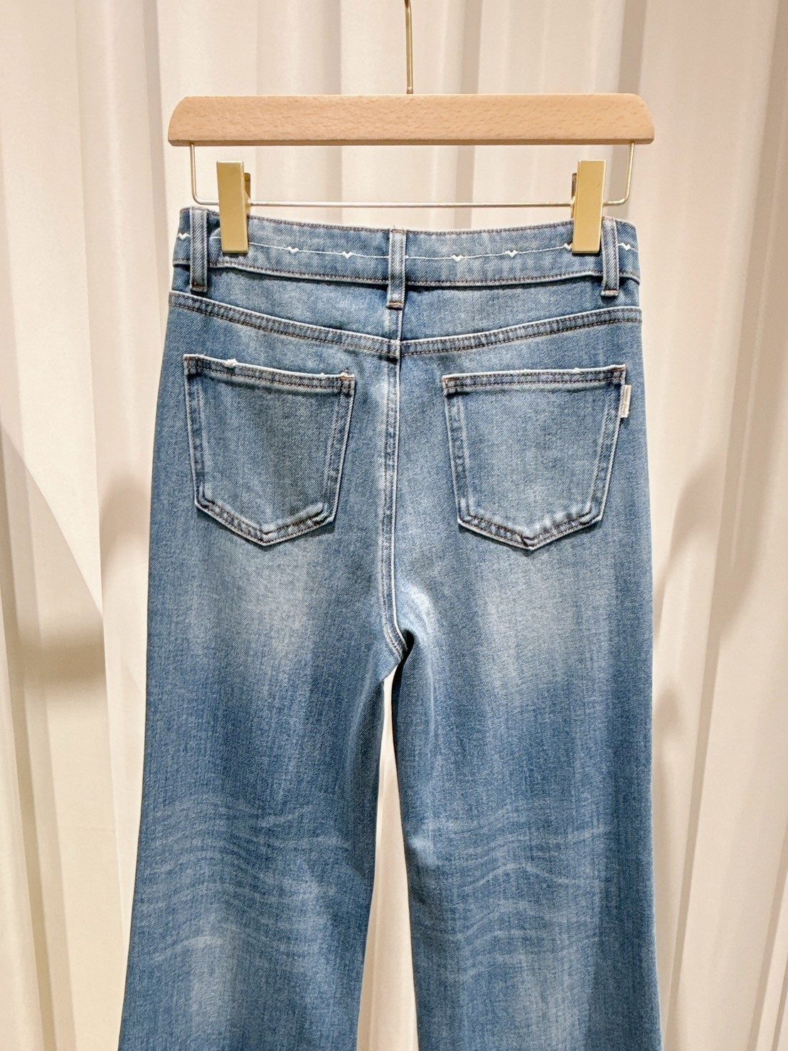 A19.春夏清爽洗色彈性牛仔長褲