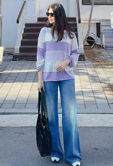 A19.春夏清爽洗色彈性牛仔長褲