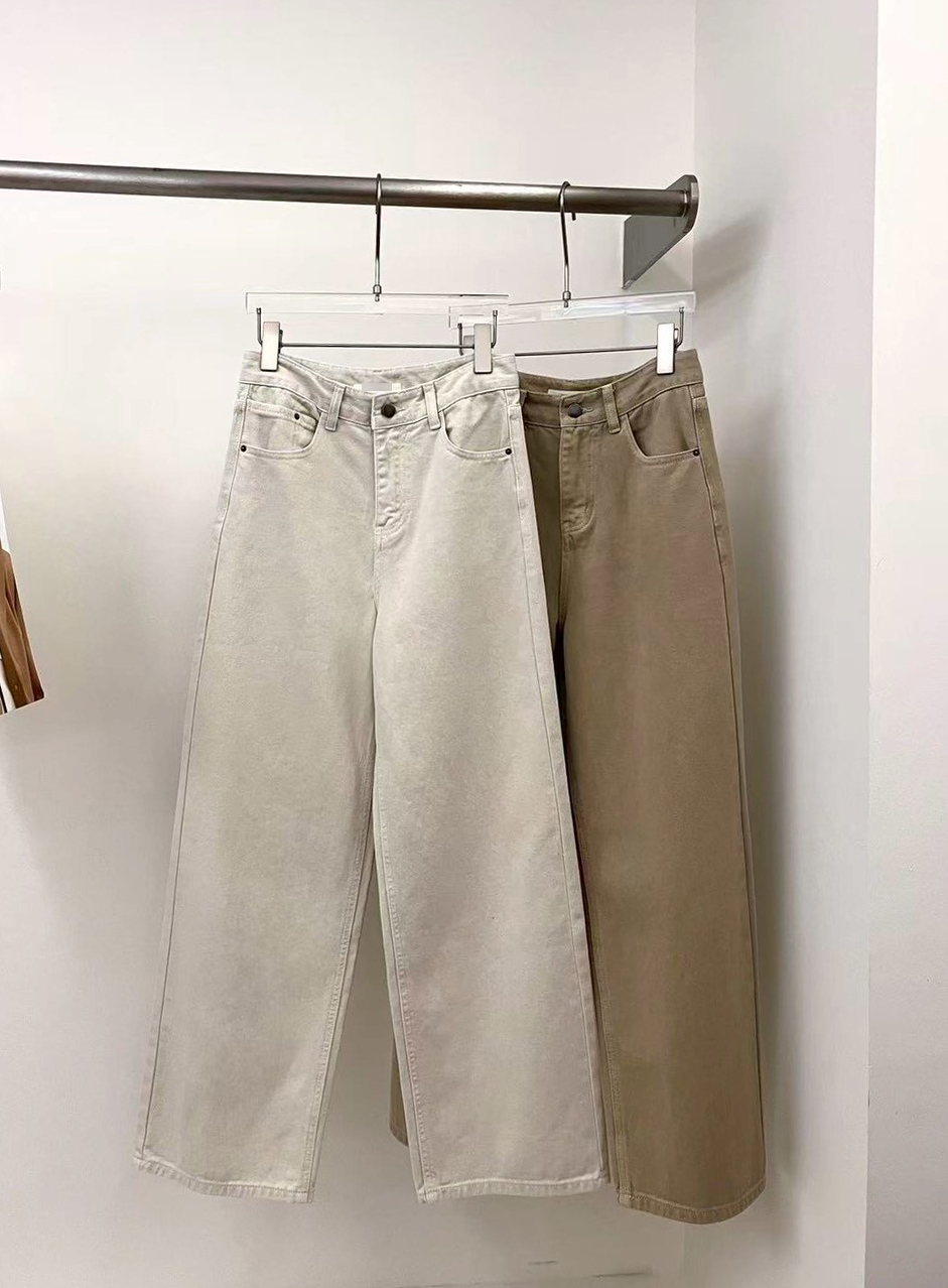 B127.溫柔奶茶色系休閒褲