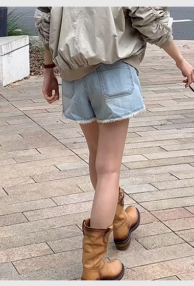 JP家鬚邊設計牛仔短褲