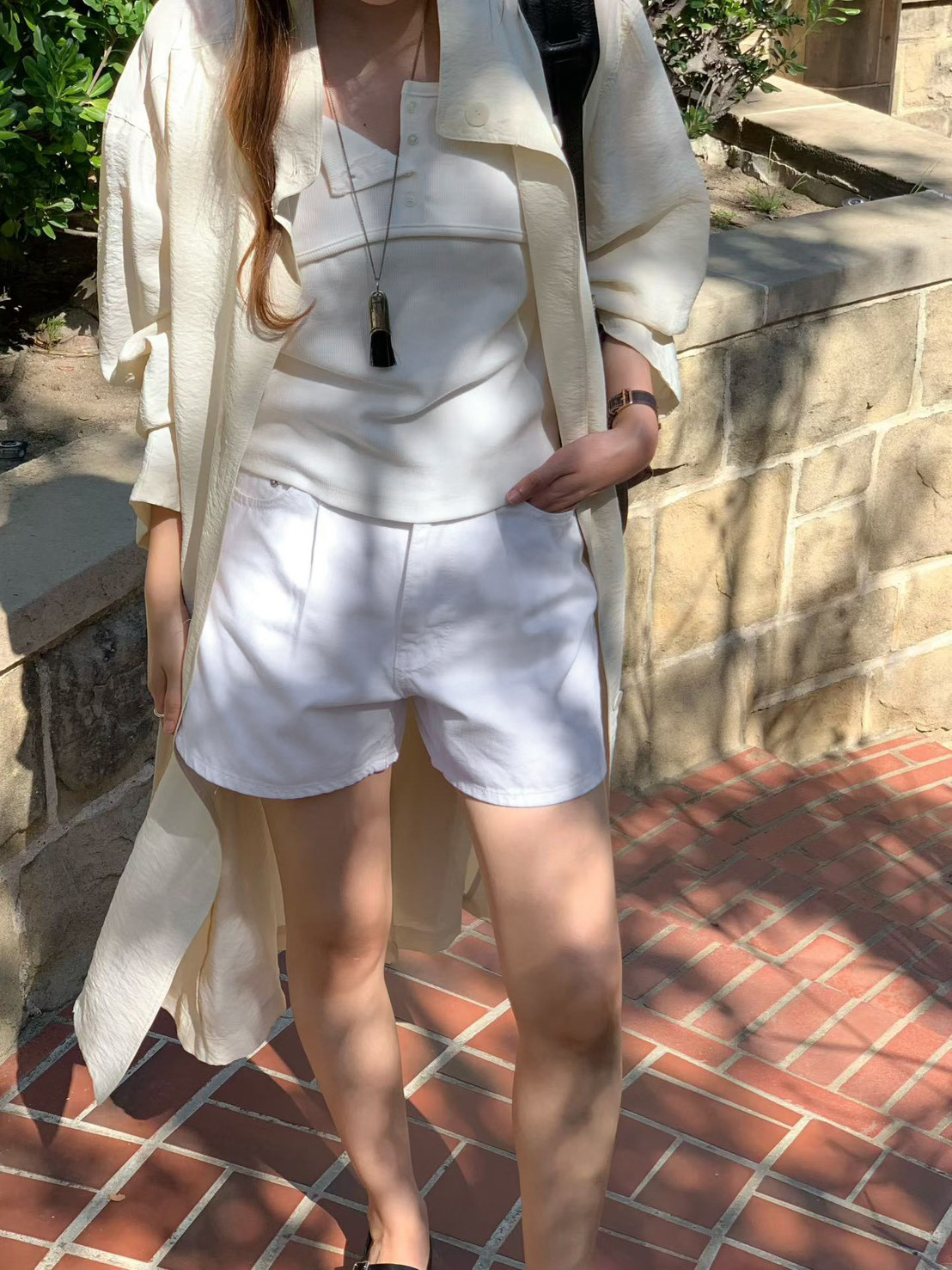 B13.大V家淺色清爽短褲