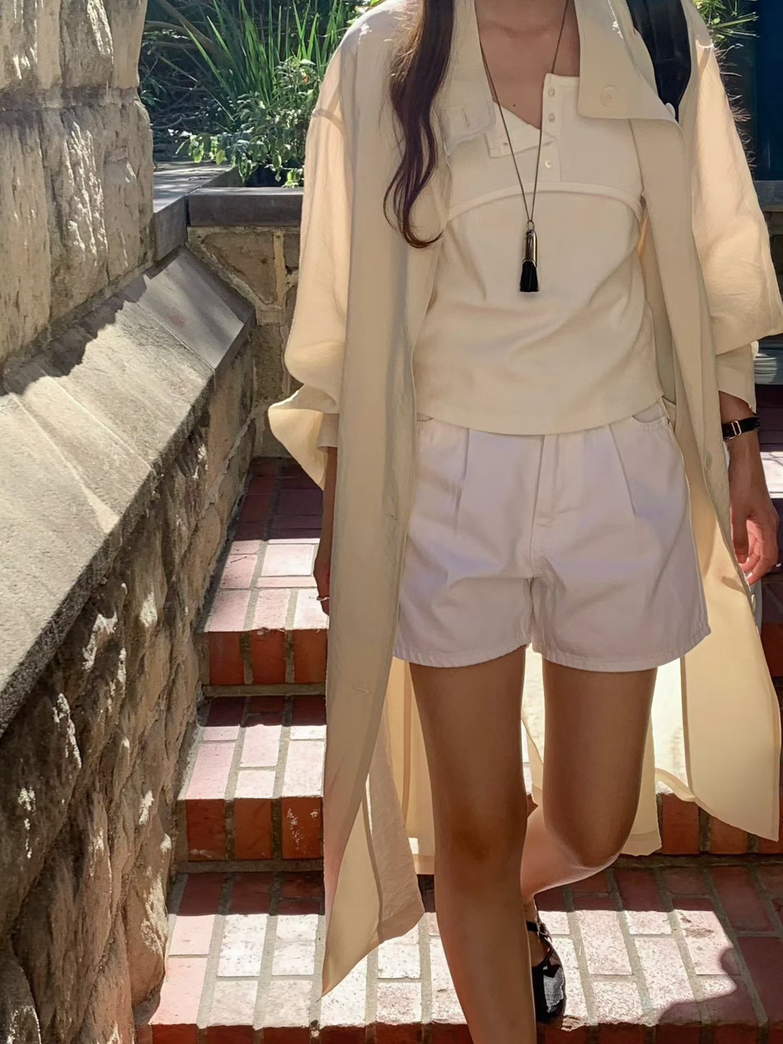 B13.大V家淺色清爽短褲