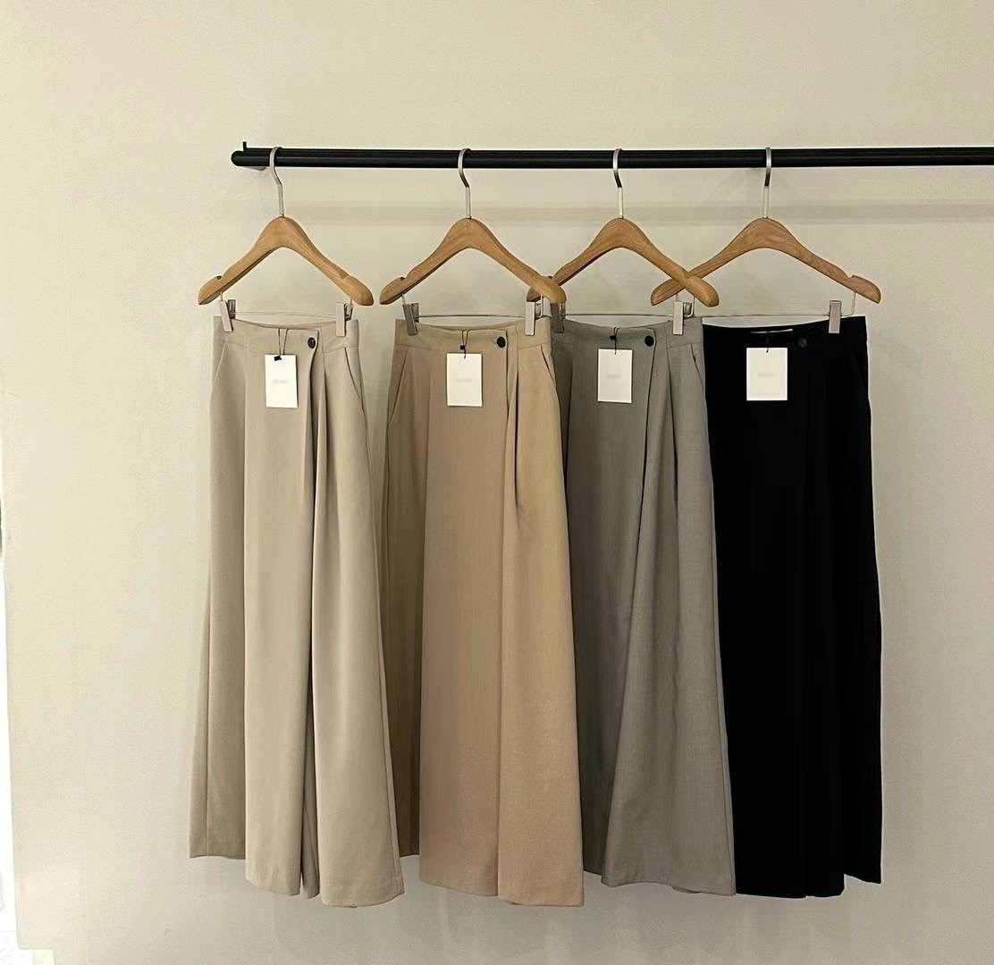 韓國顯瘦造型寬褲裙