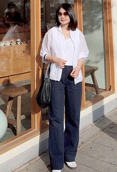 A06.自然女孩亞麻口袋長褲
