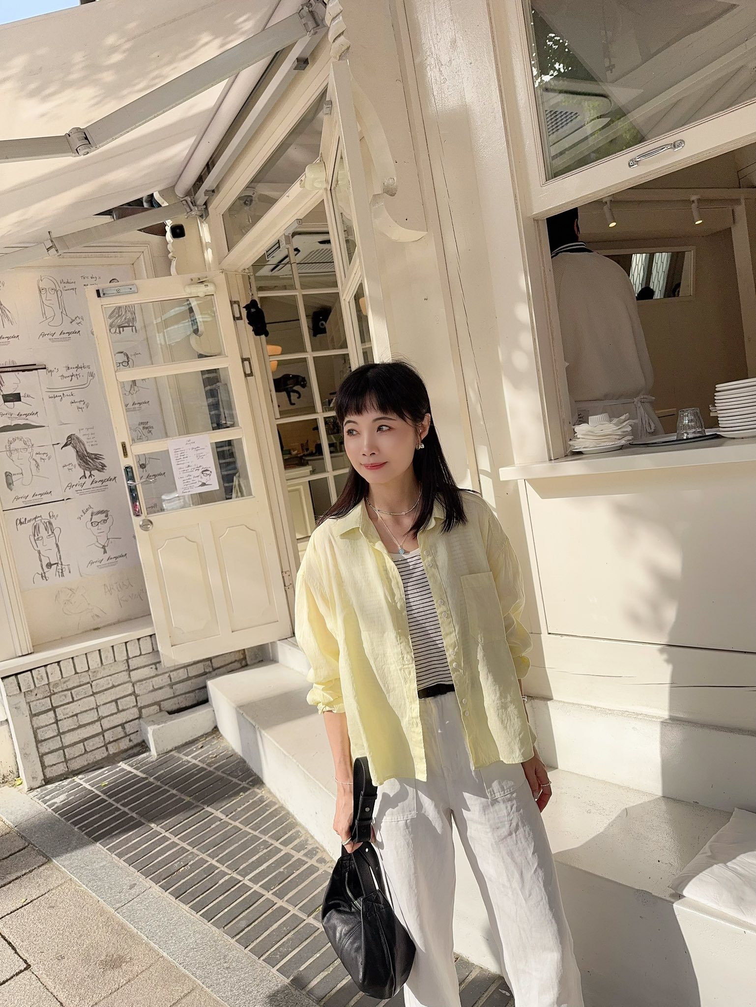 A06.自然女孩亞麻口袋長褲