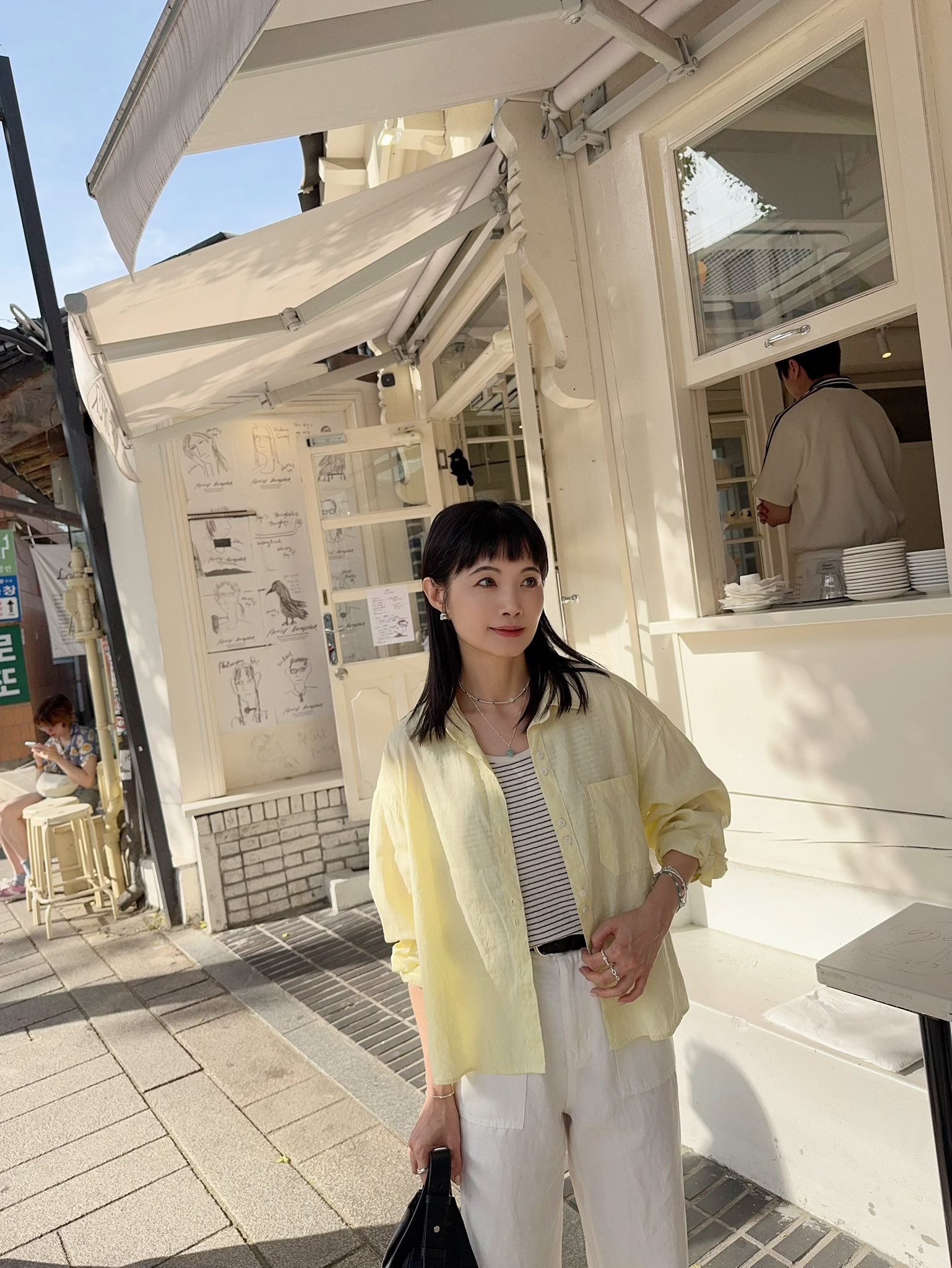 A06.自然女孩亞麻口袋長褲