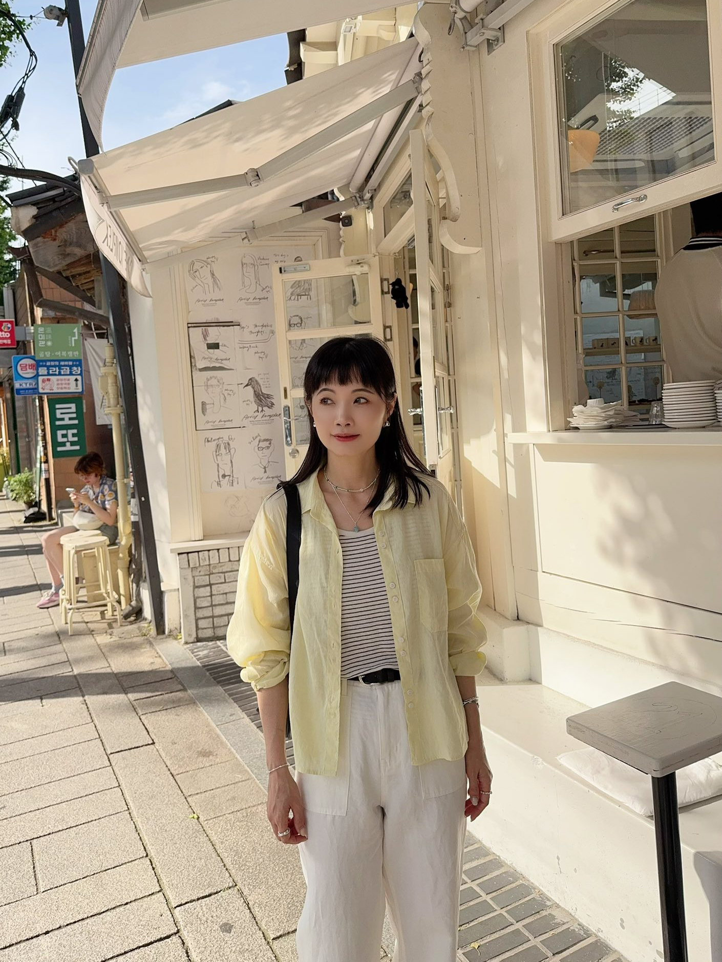 A06.自然女孩亞麻口袋長褲