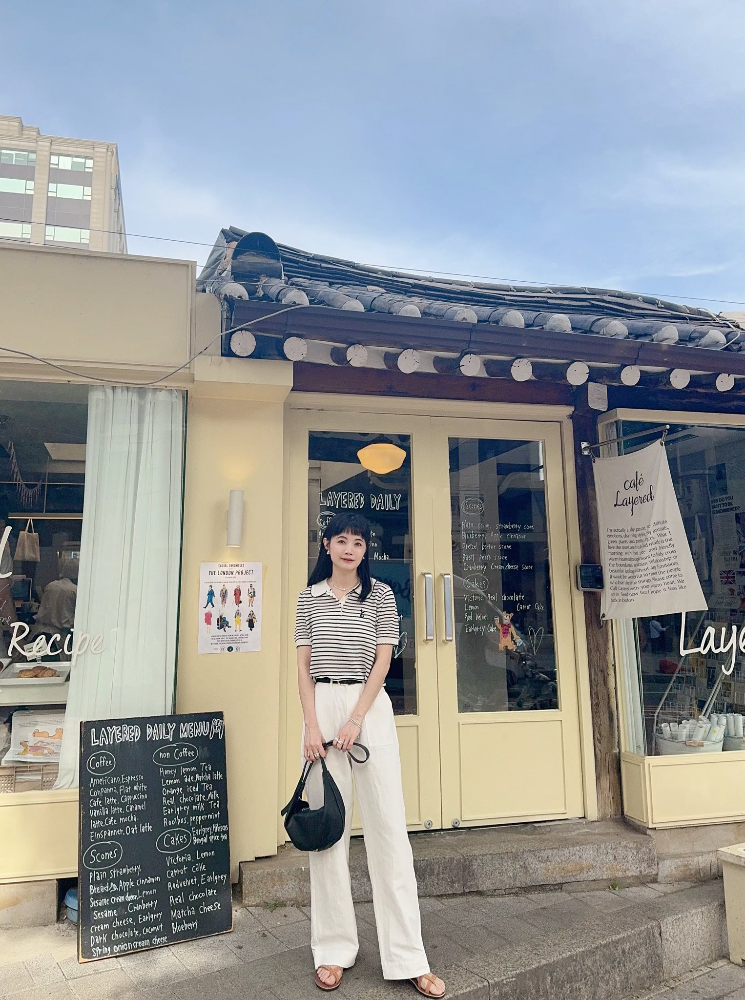 直播版自然女孩亞麻口袋長褲