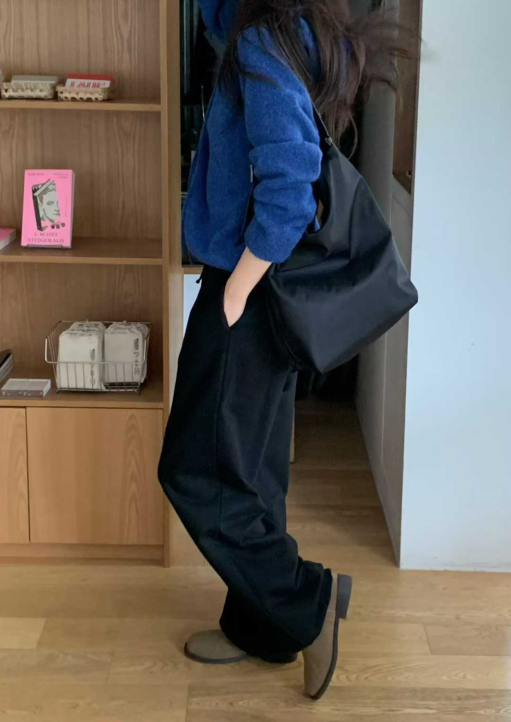 小V家綁繩縮口棉褲