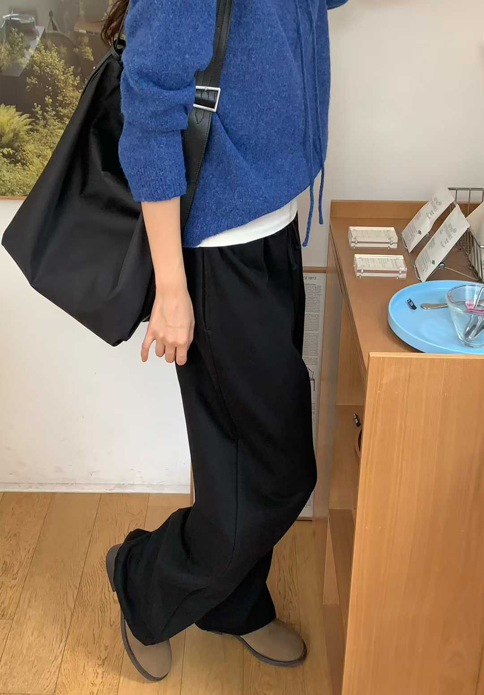 小V家綁繩縮口棉褲