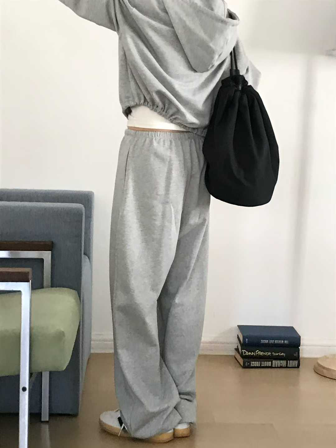小V家綁繩縮口棉褲
