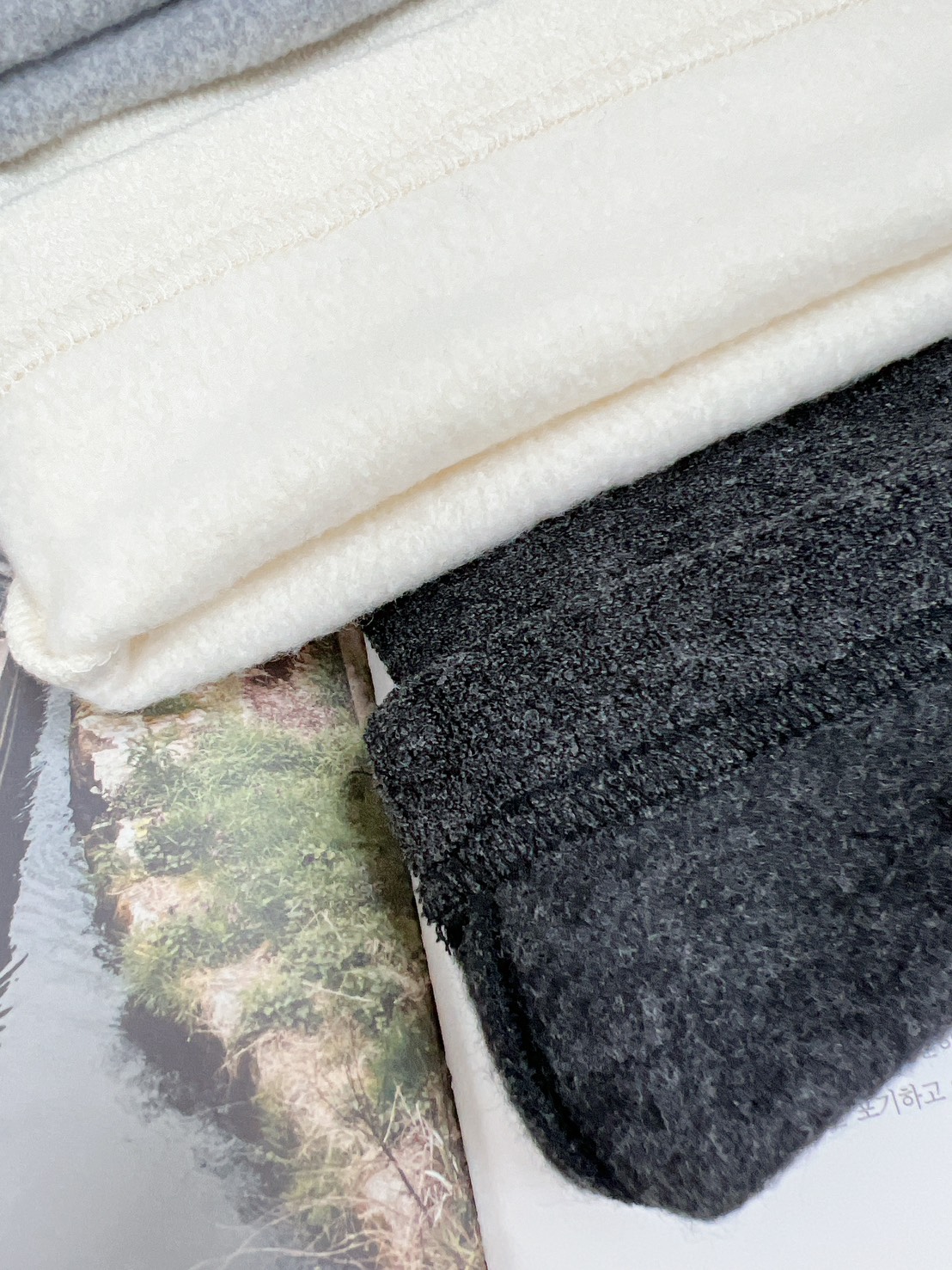 A111.可愛圈圈紗內刷毛落地寬褲