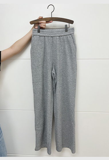 A111.可愛圈圈紗內刷毛落地寬褲