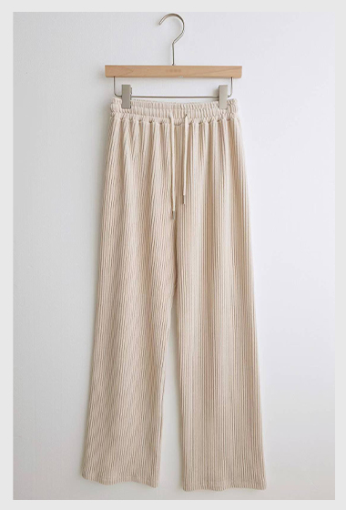 A09.休閒直坑條絨面超瘦長褲