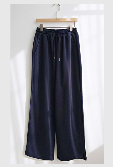 A08.兩穿下擺可縮口休閒長褲