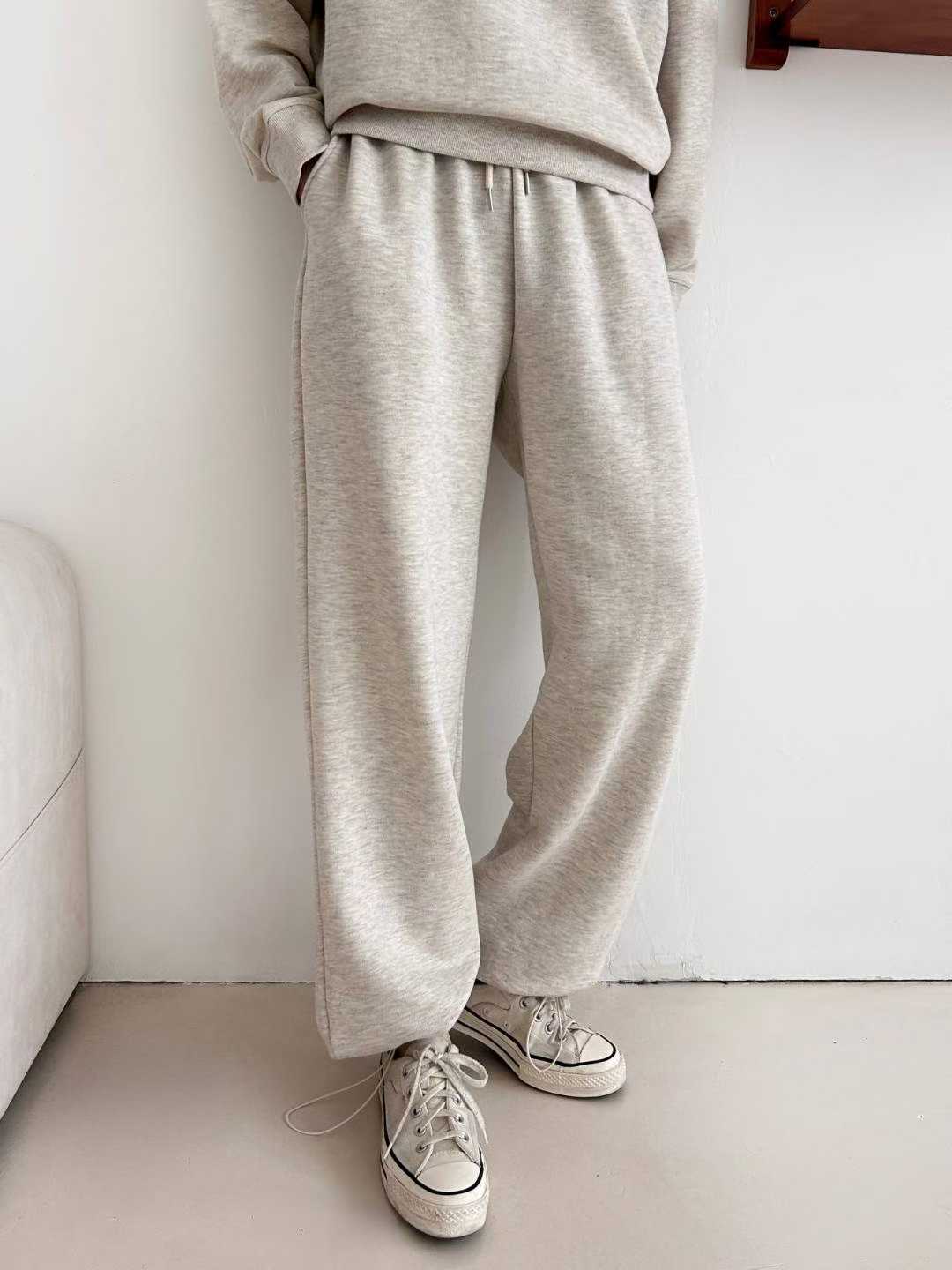 A08.兩穿下擺可縮口休閒長褲