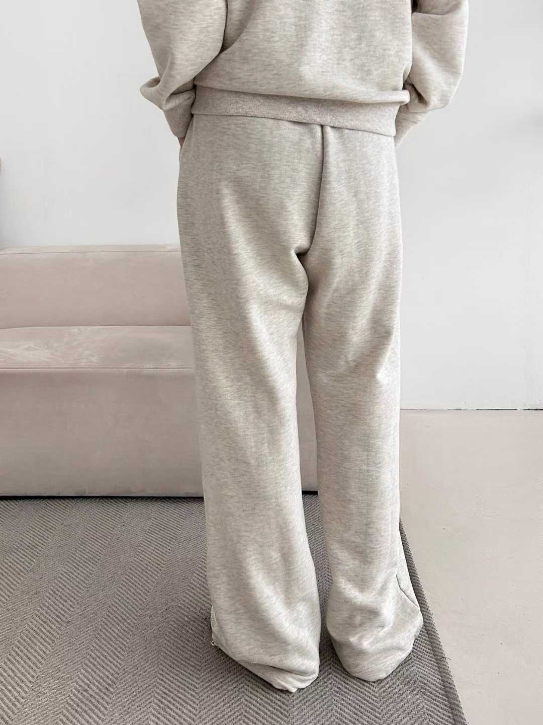 A08.兩穿下擺可縮口休閒長褲