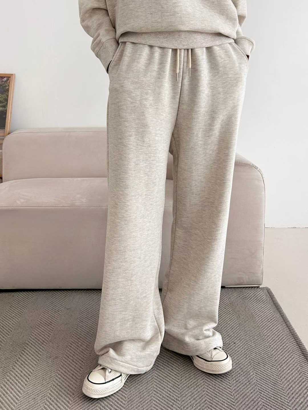 A08.兩穿下擺可縮口休閒長褲