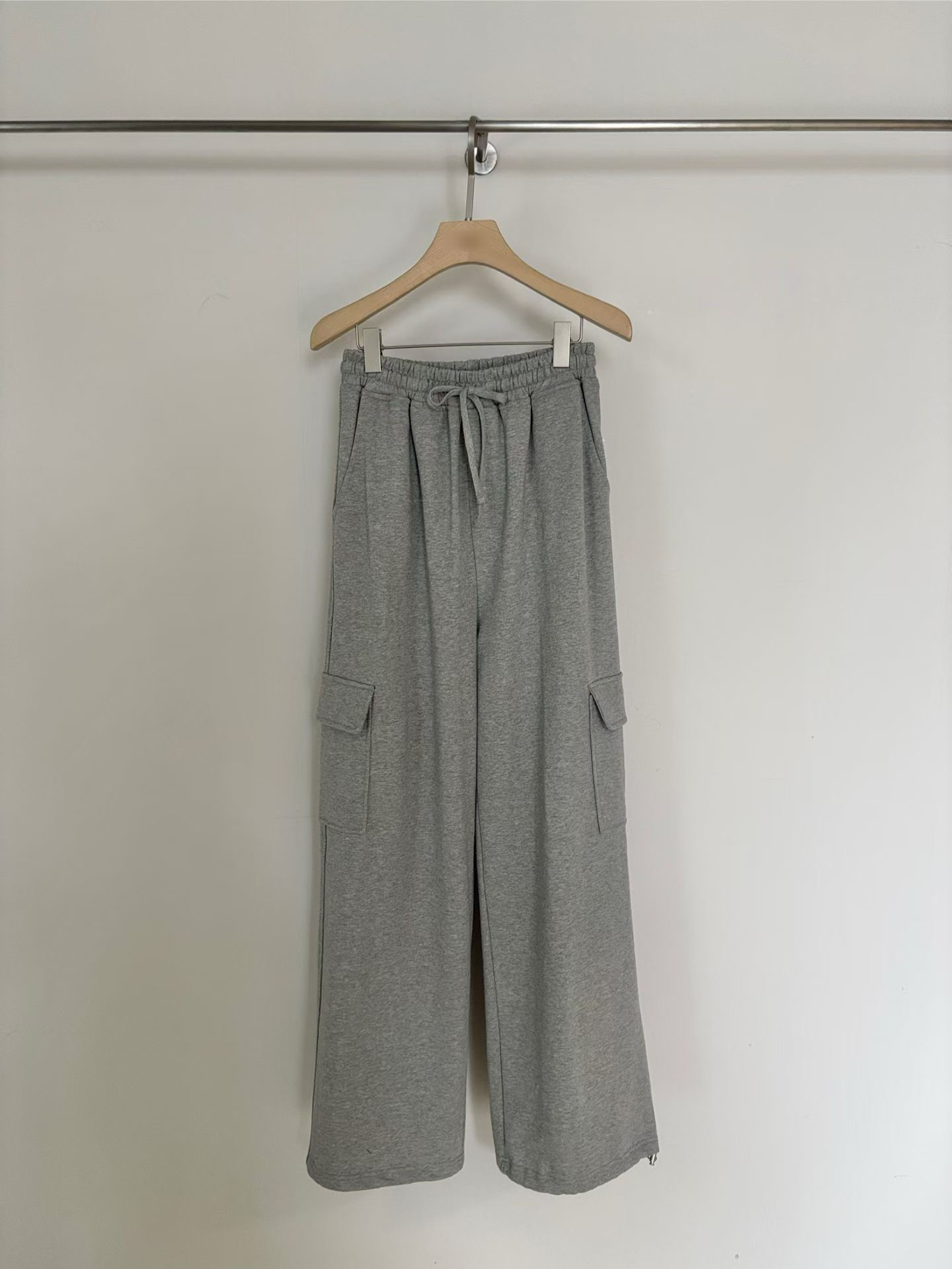 B11.小V家造型立體側口袋工裝長褲