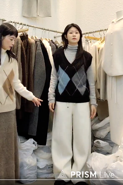 星星家拼接腰頭剪休閒寬褲