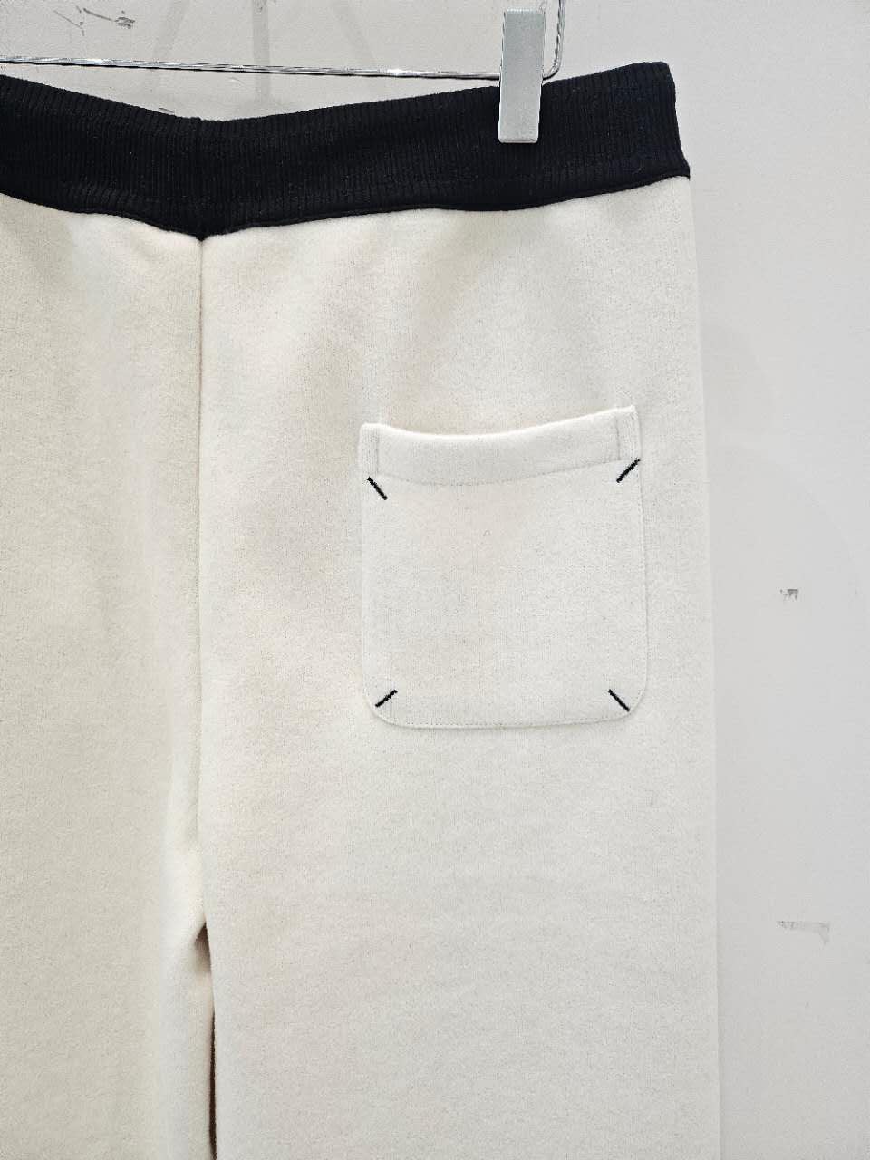 星星家拼接腰頭剪休閒寬褲