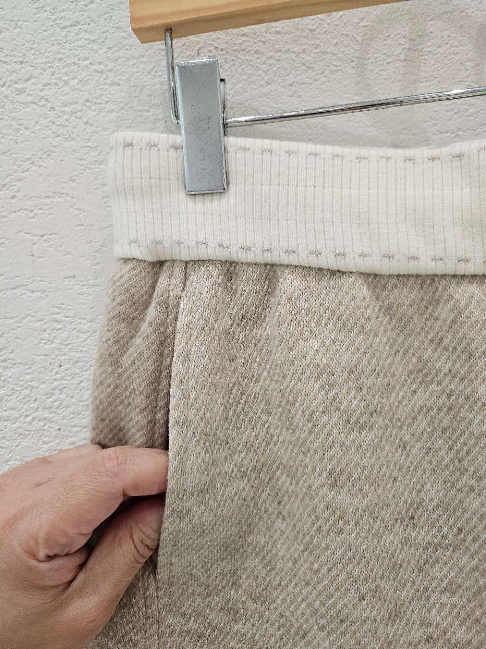 B29.星星家保暖針織斜紋毛呢長褲