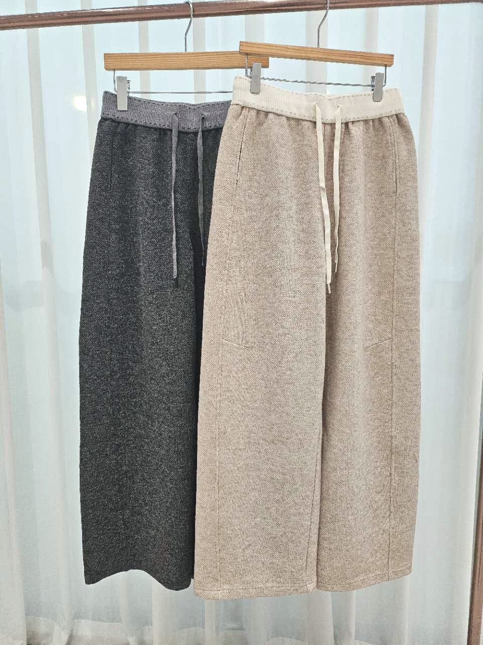 B29.星星家保暖針織斜紋毛呢長褲