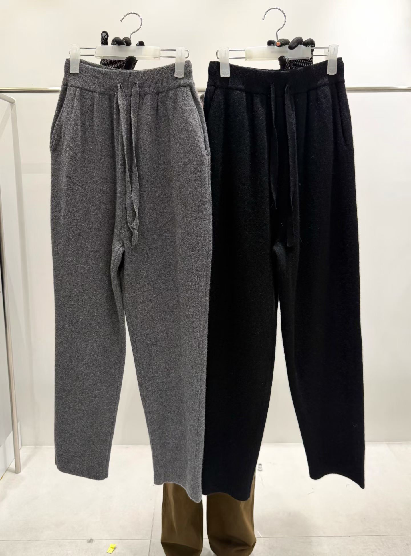 B80.質感家溫暖繭型羊毛長褲