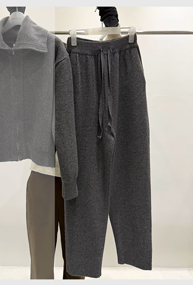 B80.質感家溫暖繭型羊毛長褲