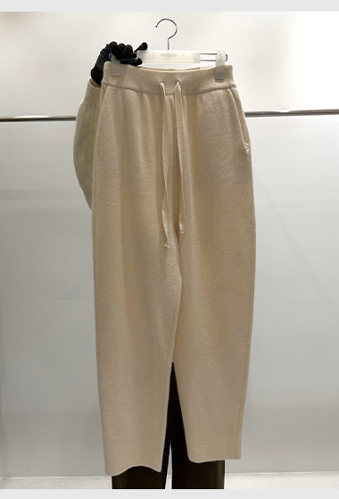 B80.質感家溫暖繭型羊毛長褲