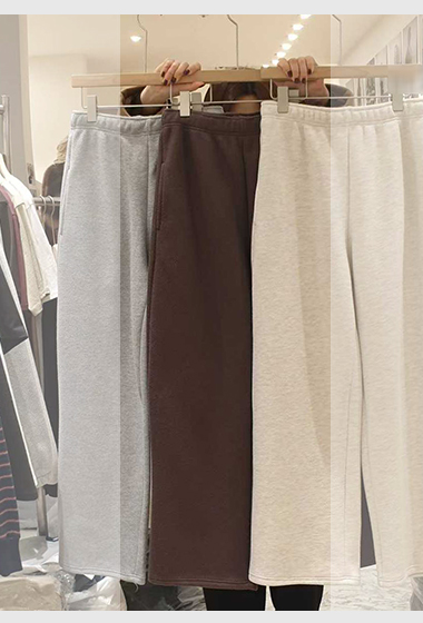 B119.小臉歐膩簡約鬆緊休閒長褲