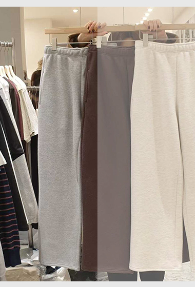 B119.小臉歐膩簡約鬆緊休閒長褲