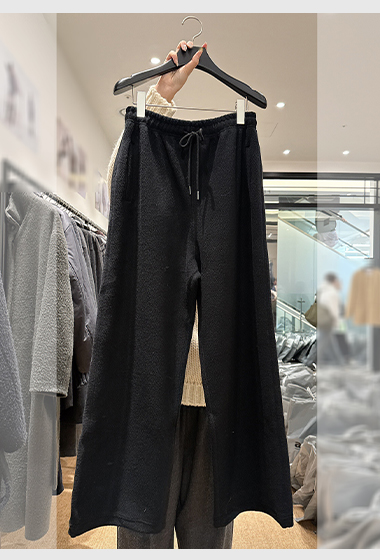 B77.百搭悠閒搖粒絨休閒長褲