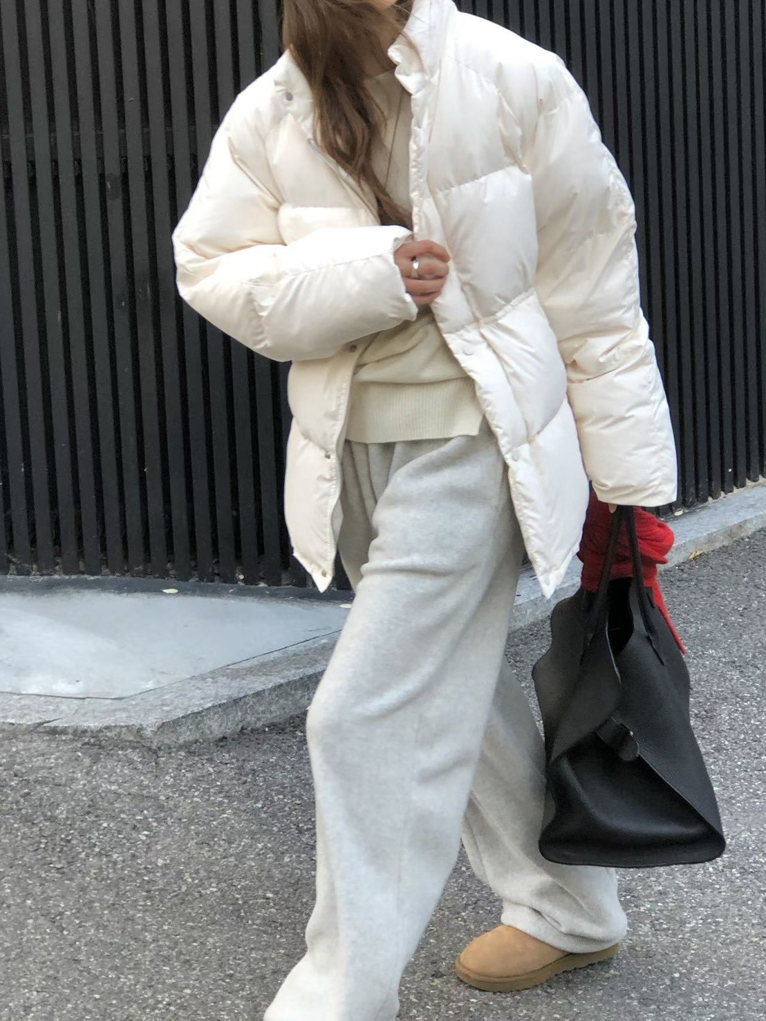 A30.大V家可縮口搖粒絨綁帶休閒褲