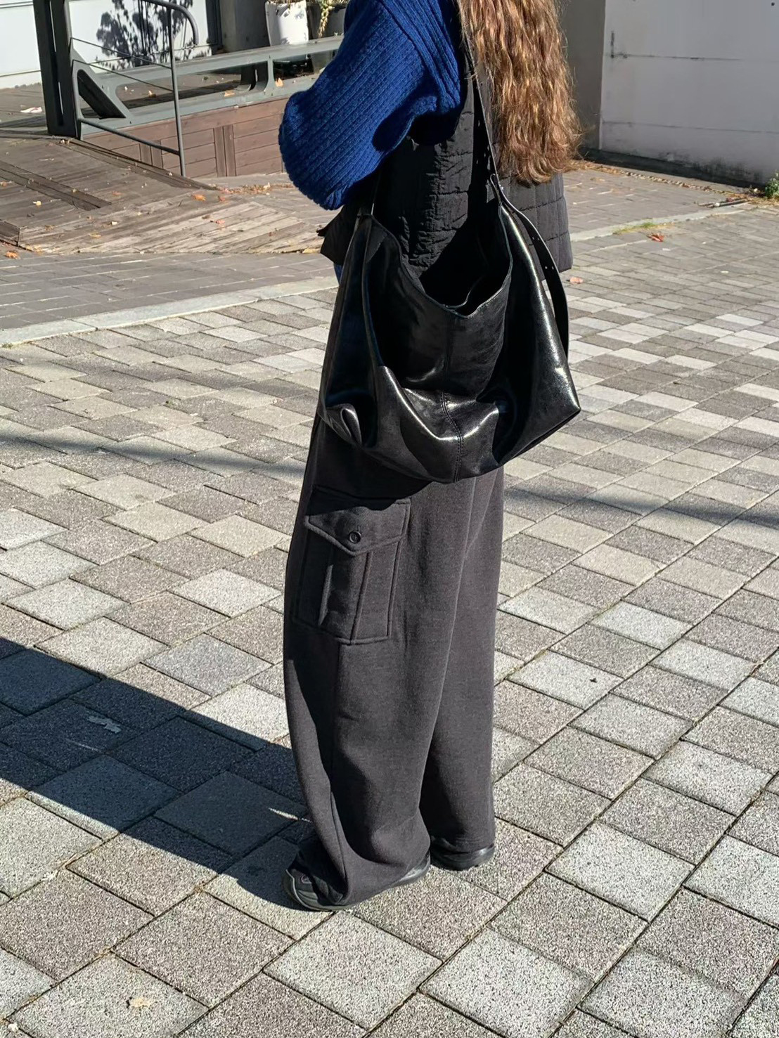 A64.節慶氛圍縮口工裝棉褲