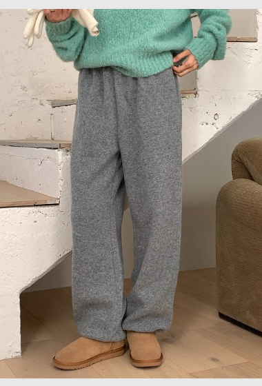 B72.暖暖冬日羊毛混紡縮口褲