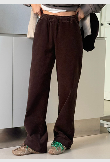 B09.藍莓可可彈性燈心絨長褲