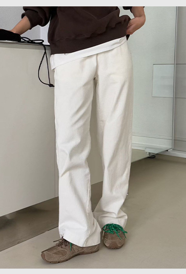 B09.藍莓可可彈性燈心絨長褲