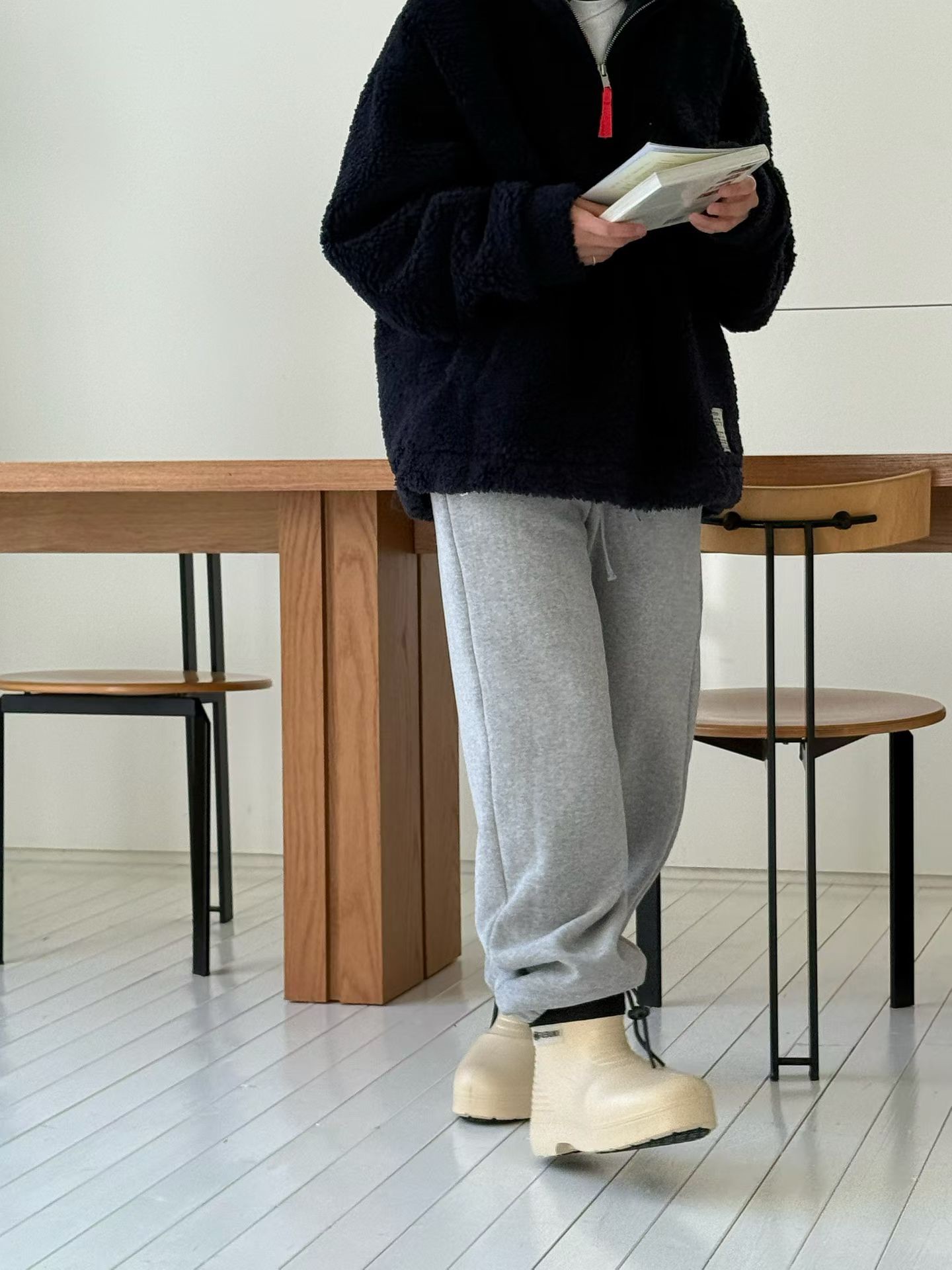 B22.冬季輕鬆好活動縮口棉褲