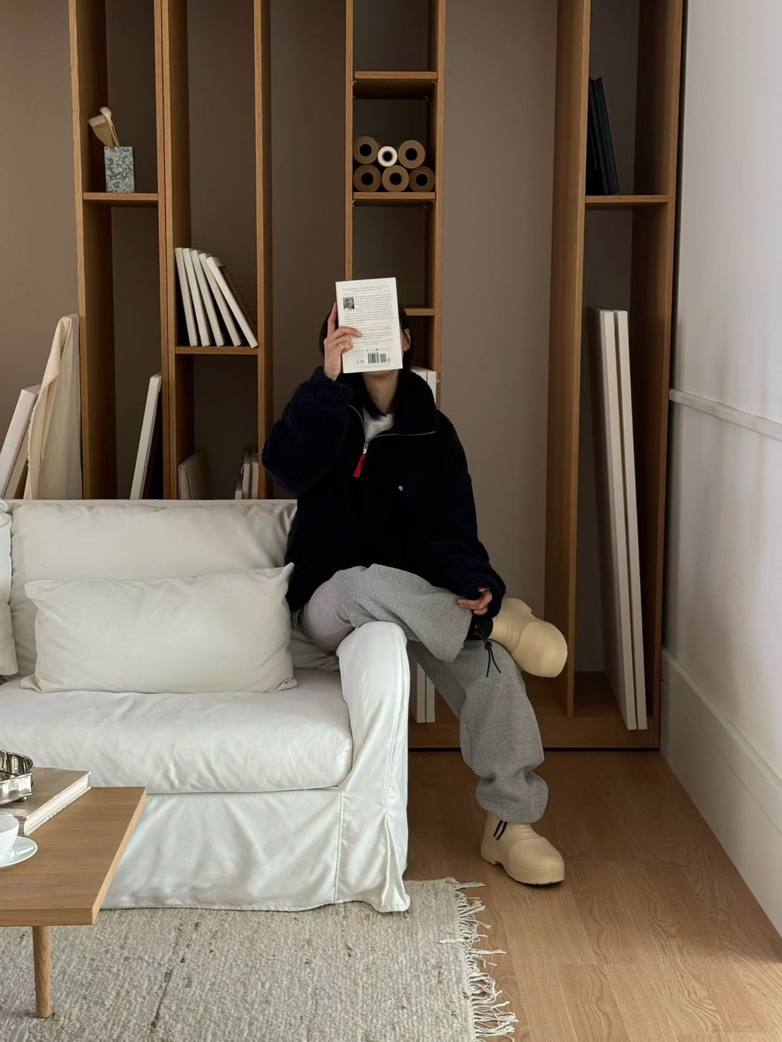 B22.冬季輕鬆好活動縮口棉褲