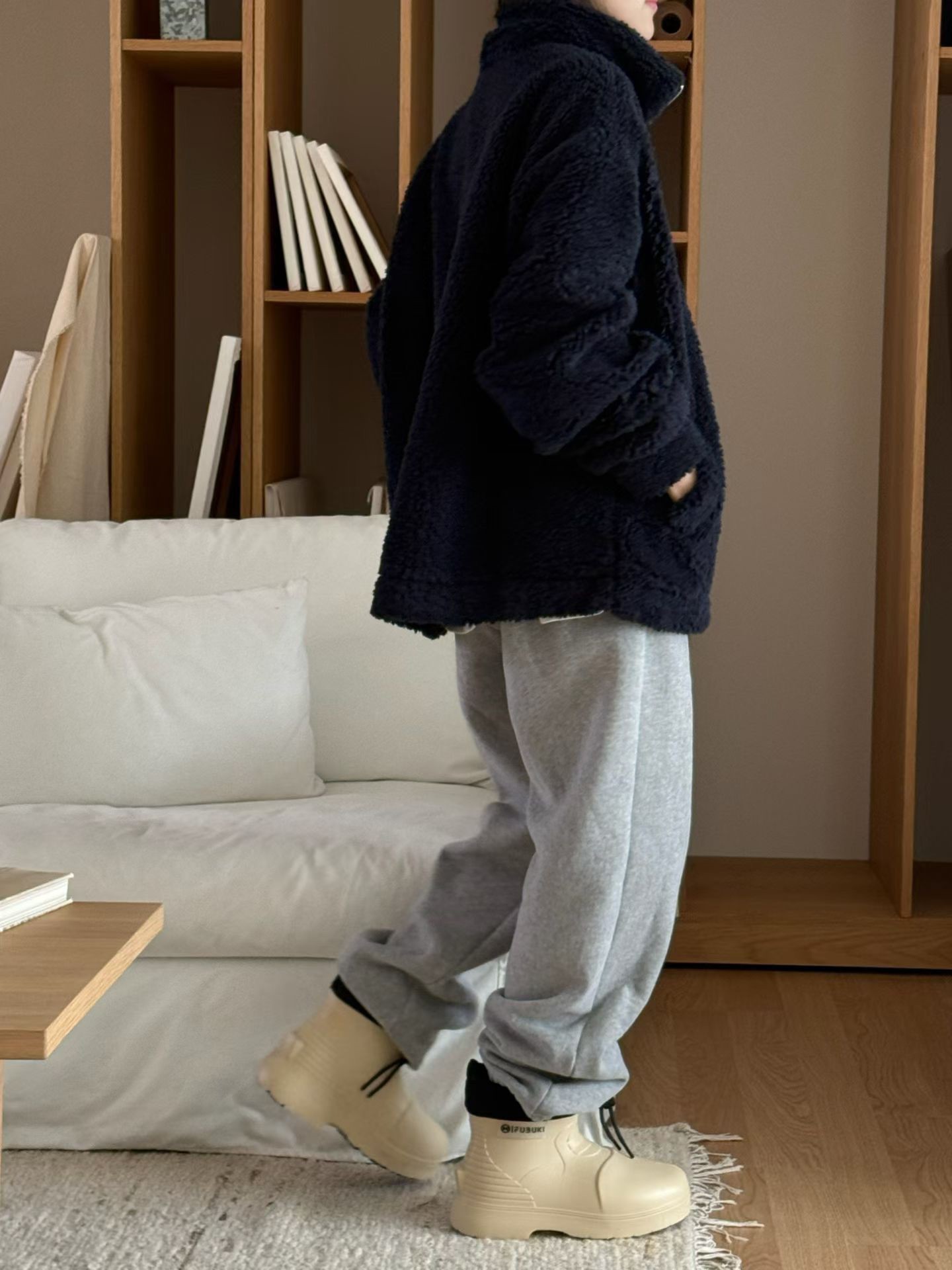 B22.冬季輕鬆好活動縮口棉褲